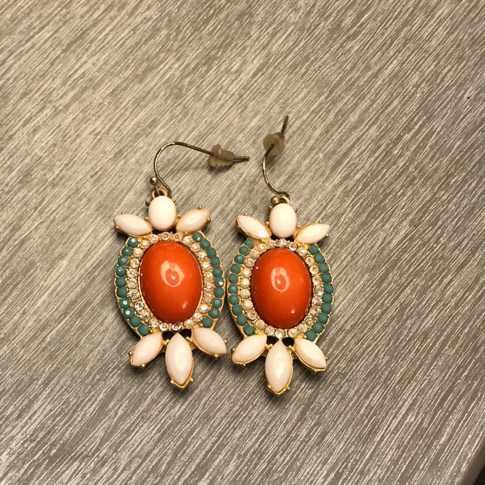 Coral Statement Earrings